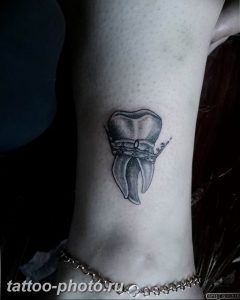 фото тату зуб 23.12.2018 №034 - photo tattoo tooth - tattoo-photo.ru