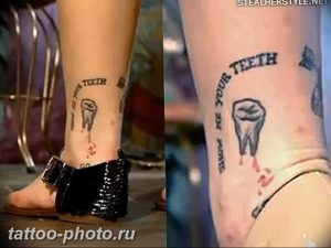 фото тату зуб 23.12.2018 №036 - photo tattoo tooth - tattoo-photo.ru