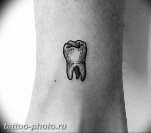 фото тату зуб 23.12.2018 №043 - photo tattoo tooth - tattoo-photo.ru