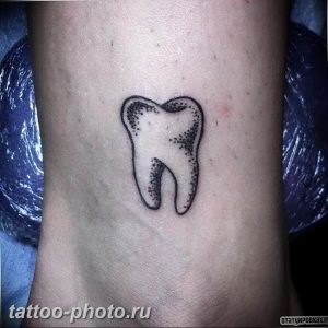 фото тату зуб 23.12.2018 №055 - photo tattoo tooth - tattoo-photo.ru