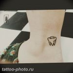 фото тату зуб 23.12.2018 №060 - photo tattoo tooth - tattoo-photo.ru
