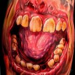 фото тату зуб 23.12.2018 №067 - photo tattoo tooth - tattoo-photo.ru