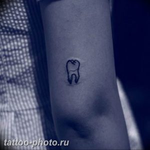 фото тату зуб 23.12.2018 №073 - photo tattoo tooth - tattoo-photo.ru