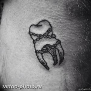 фото тату зуб 23.12.2018 №082 - photo tattoo tooth - tattoo-photo.ru