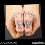 фото тату зуб 23.12.2018 №084 - photo tattoo tooth - tattoo-photo.ru