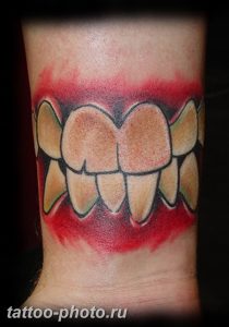 фото тату зуб 23.12.2018 №090 - photo tattoo tooth - tattoo-photo.ru