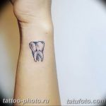 фото тату зуб 23.12.2018 №097 - photo tattoo tooth - tattoo-photo.ru