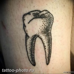 фото тату зуб 23.12.2018 №106 - photo tattoo tooth - tattoo-photo.ru