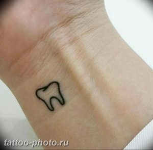 фото тату зуб 23.12.2018 №122 - photo tattoo tooth - tattoo-photo.ru