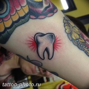 фото тату зуб 23.12.2018 №125 - photo tattoo tooth - tattoo-photo.ru