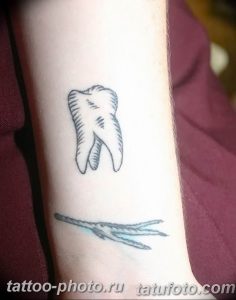 фото тату зуб 23.12.2018 №141 - photo tattoo tooth - tattoo-photo.ru