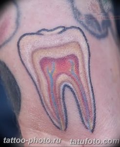 фото тату зуб 23.12.2018 №146 - photo tattoo tooth - tattoo-photo.ru