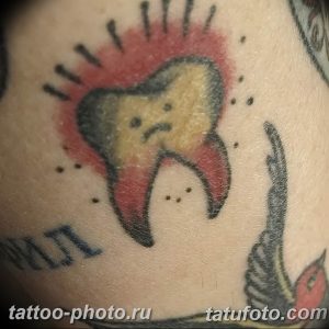фото тату зуб 23.12.2018 №147 - photo tattoo tooth - tattoo-photo.ru