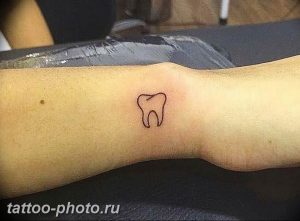 фото тату зуб 23.12.2018 №168 - photo tattoo tooth - tattoo-photo.ru