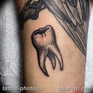 фото тату зуб 23.12.2018 №170 - photo tattoo tooth - tattoo-photo.ru