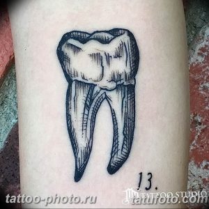 фото тату зуб 23.12.2018 №171 - photo tattoo tooth - tattoo-photo.ru