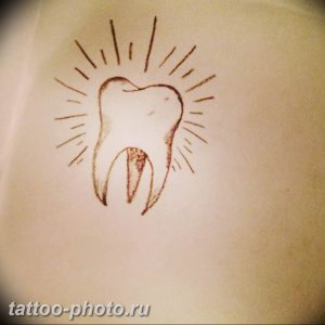 фото тату зуб 23.12.2018 №172 - photo tattoo tooth - tattoo-photo.ru