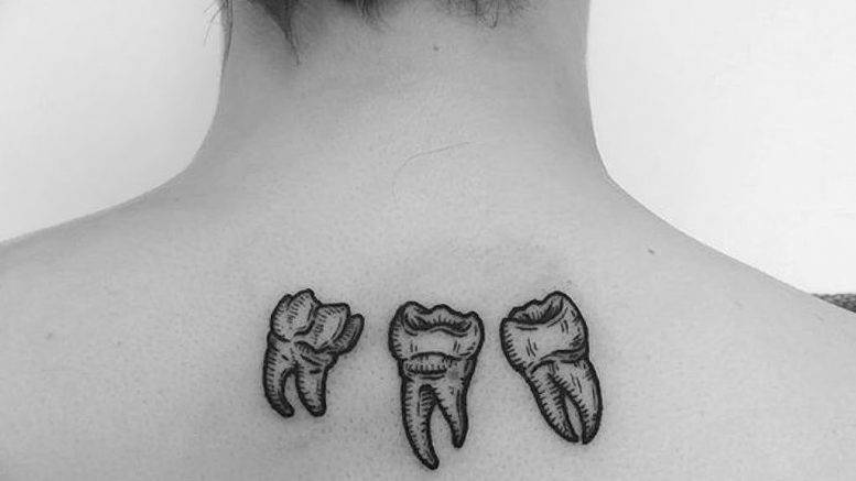 фото тату зуб 23.12.2018 №175 - photo tattoo tooth - tattoo-photo.ru