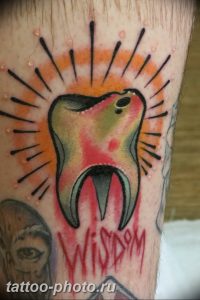 фото тату зуб 23.12.2018 №181 - photo tattoo tooth - tattoo-photo.ru