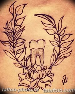 фото тату зуб 23.12.2018 №198 - photo tattoo tooth - tattoo-photo.ru