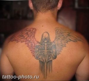 фото тату крылья 23.12.2018 №017 - photo tattoo wings - tattoo-photo.ru