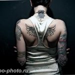 фото тату крылья 23.12.2018 №037 - photo tattoo wings - tattoo-photo.ru