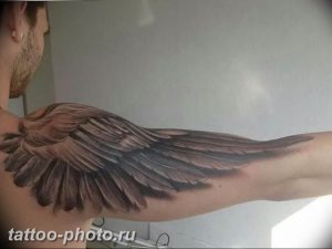 фото тату крылья 23.12.2018 №041 - photo tattoo wings - tattoo-photo.ru