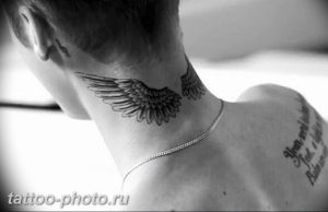 фото тату крылья 23.12.2018 №048 - photo tattoo wings - tattoo-photo.ru