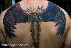 фото тату крылья 23.12.2018 №049 - photo tattoo wings - tattoo-photo.ru