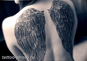 фото тату крылья 23.12.2018 №051 - photo tattoo wings - tattoo-photo.ru