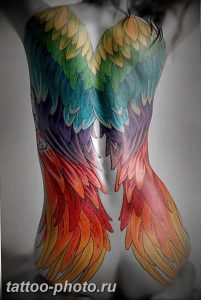 фото тату крылья 23.12.2018 №054 - photo tattoo wings - tattoo-photo.ru