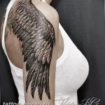 фото тату крылья 23.12.2018 №060 - photo tattoo wings - tattoo-photo.ru