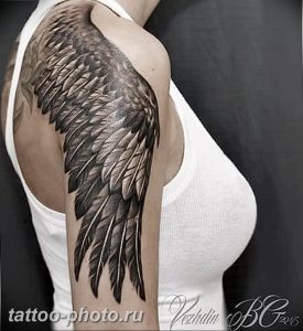 фото тату крылья 23.12.2018 №060 - photo tattoo wings - tattoo-photo.ru