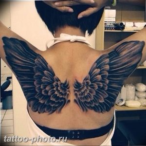 фото тату крылья 23.12.2018 №061 - photo tattoo wings - tattoo-photo.ru