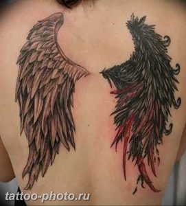 фото тату крылья 23.12.2018 №063 - photo tattoo wings - tattoo-photo.ru
