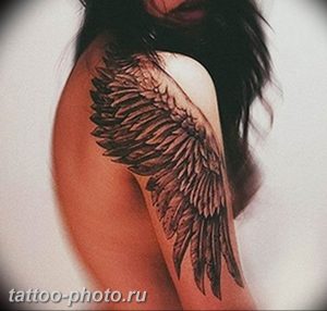 фото тату крылья 23.12.2018 №068 - photo tattoo wings - tattoo-photo.ru