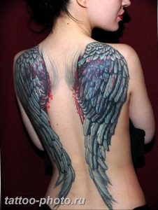 фото тату крылья 23.12.2018 №069 - photo tattoo wings - tattoo-photo.ru
