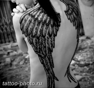 фото тату крылья 23.12.2018 №070 - photo tattoo wings - tattoo-photo.ru