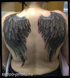 фото тату крылья 23.12.2018 №075 - photo tattoo wings - tattoo-photo.ru
