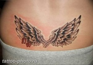 фото тату крылья 23.12.2018 №081 - photo tattoo wings - tattoo-photo.ru