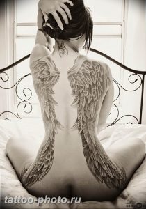 фото тату крылья 23.12.2018 №087 - photo tattoo wings - tattoo-photo.ru