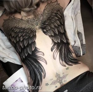 фото тату крылья 23.12.2018 №094 - photo tattoo wings - tattoo-photo.ru