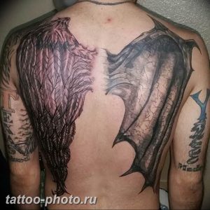фото тату крылья 23.12.2018 №120 - photo tattoo wings - tattoo-photo.ru