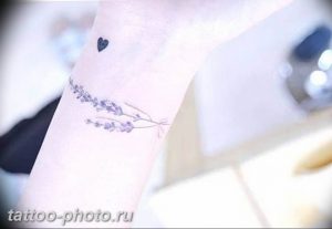 фото тату лаванда 24.12.2018 №007 - photo tattoo lavender - tattoo-photo.ru