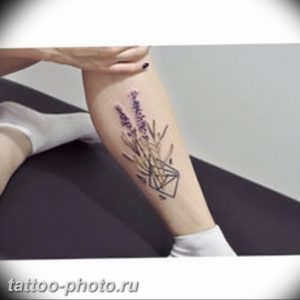 фото тату лаванда 24.12.2018 №009 - photo tattoo lavender - tattoo-photo.ru