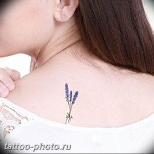 фото тату лаванда 24.12.2018 №013 - photo tattoo lavender - tattoo-photo.ru