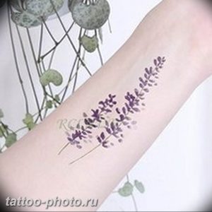 фото тату лаванда 24.12.2018 №014 - photo tattoo lavender - tattoo-photo.ru