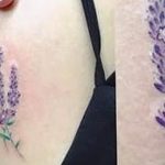 фото тату лаванда 24.12.2018 №017 - photo tattoo lavender - tattoo-photo.ru