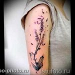 фото тату лаванда 24.12.2018 №030 - photo tattoo lavender - tattoo-photo.ru