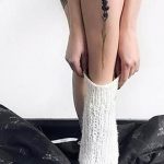 фото тату лаванда 24.12.2018 №034 - photo tattoo lavender - tattoo-photo.ru